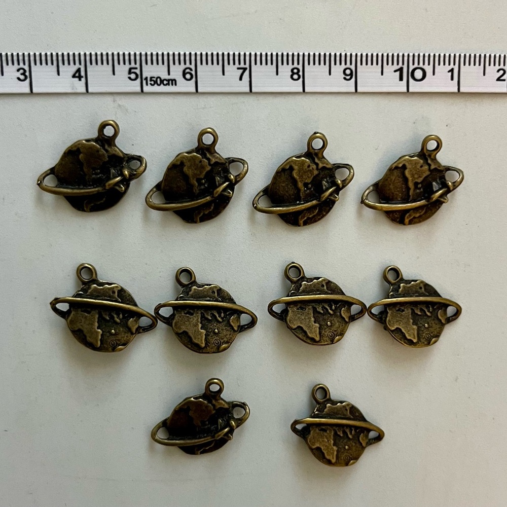 Bronze Color Planet Charms